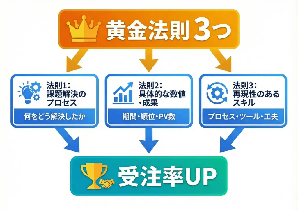 成功するポートフォリオの黄金法則3つ