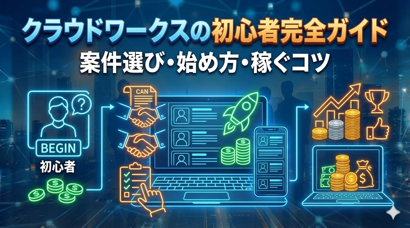 クラウドワークスの初心者完全ガイド｜案件選び・始め方・稼ぐコツ