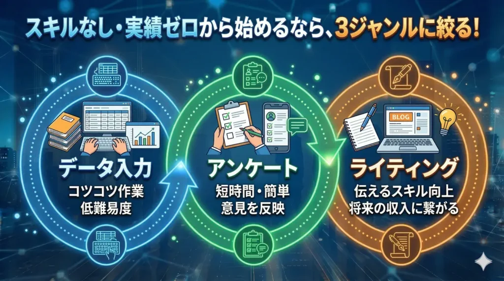 初心者が最初に応募すべき案件3選と選び方