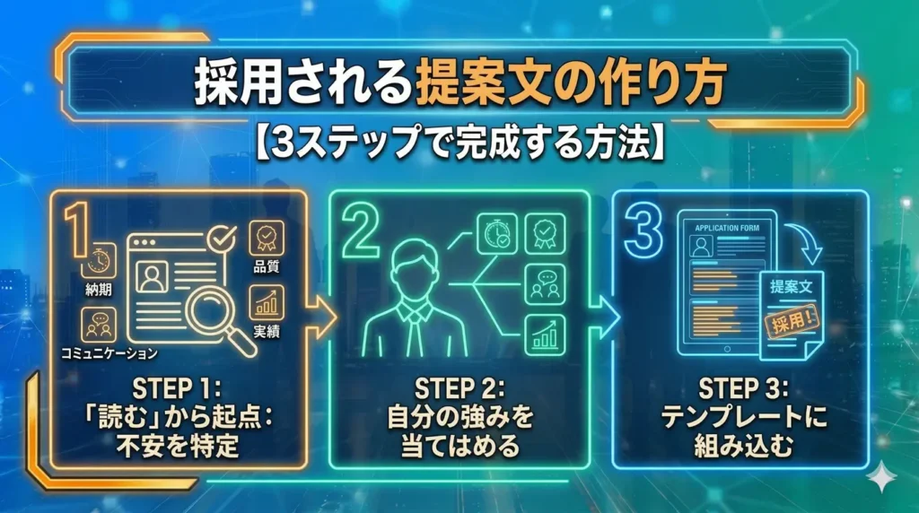 採用される提案文の作り方｜3ステップで完成する方法