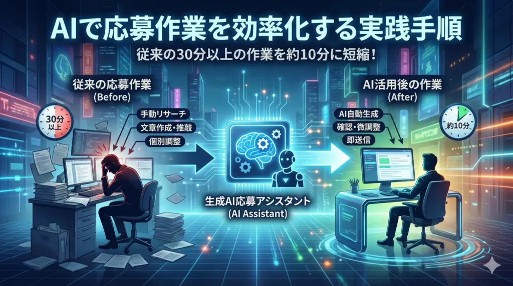 AIで応募作業を効率化する実践手順
