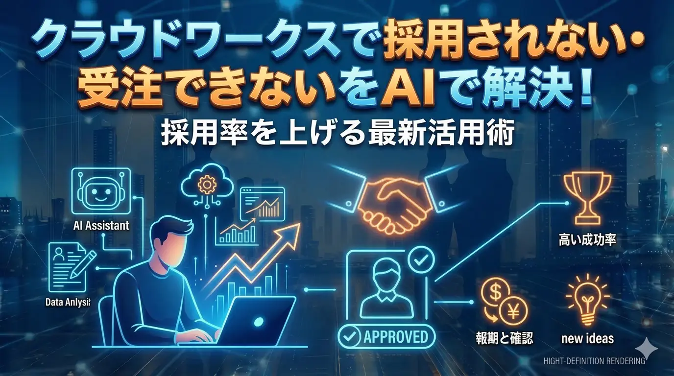クラウドワークスで採用されない・受注できないをAIで解決！採用率を上げる最新活用術