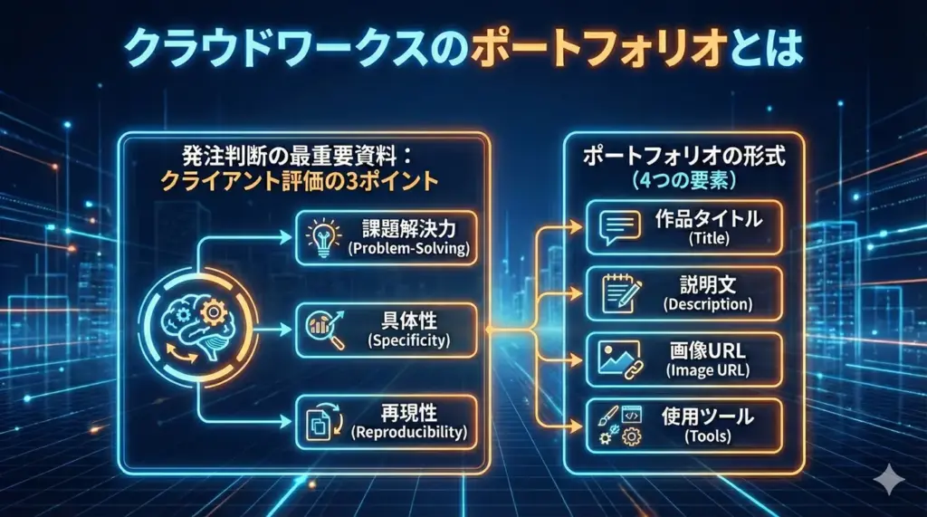 クラウドワークスのポートフォリオとは