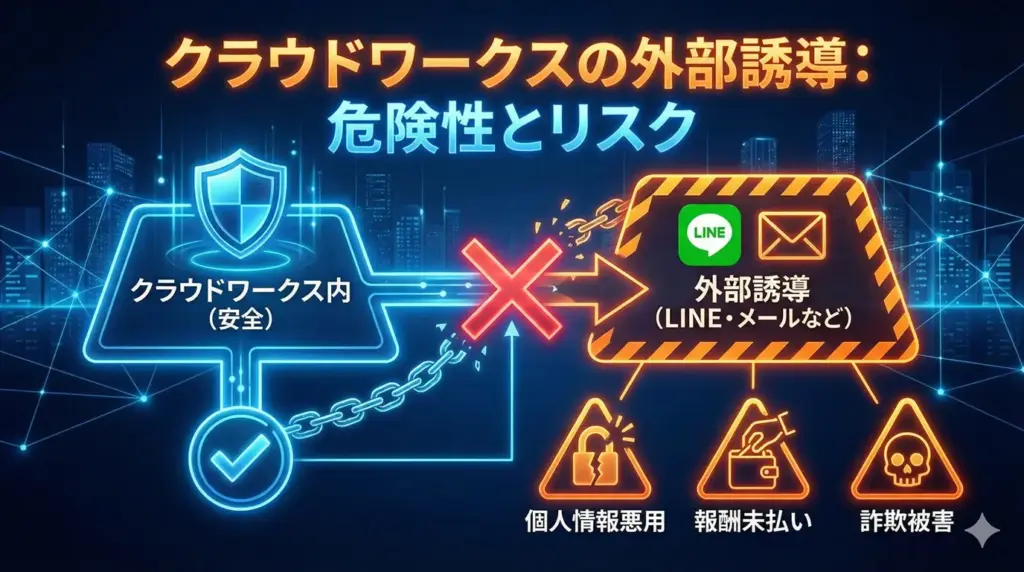 クラウドワークスの外部誘導とは？