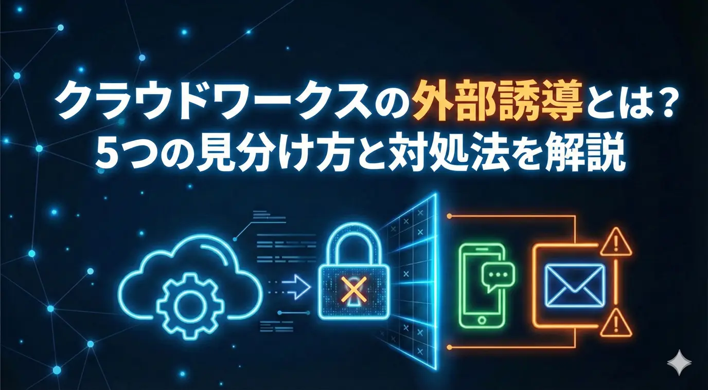 クラウドワークスの外部誘導とは？5つの見分け方と対処法を解説
