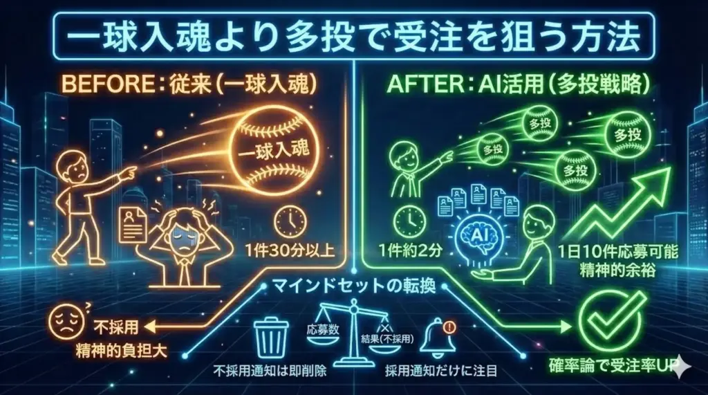 一球入魂より多投で受注を狙う方法