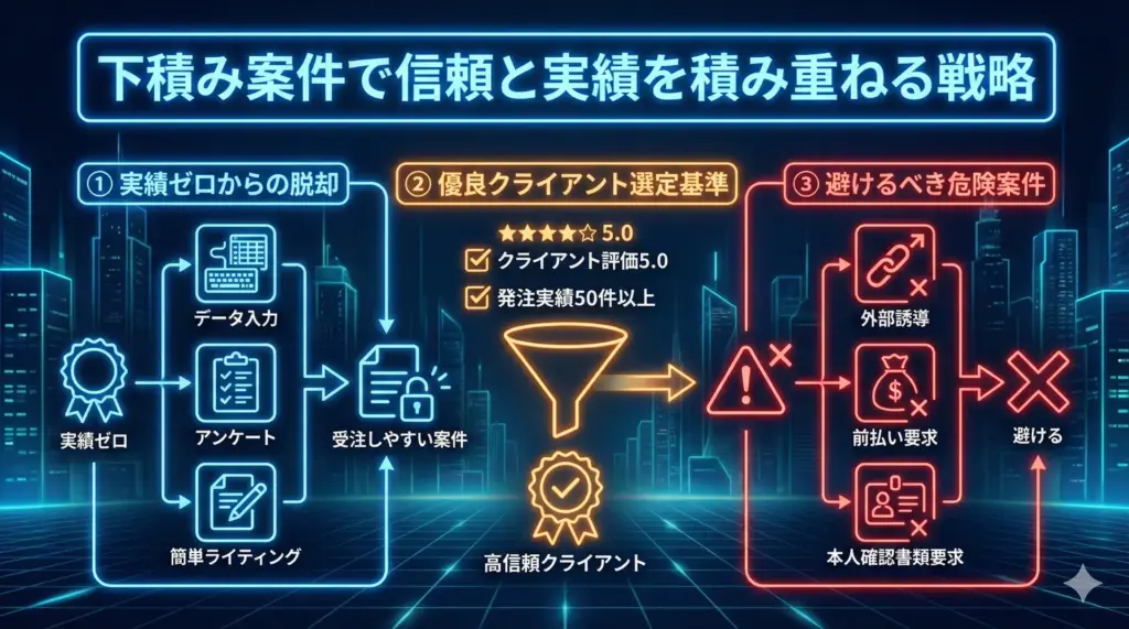 下積み案件で信頼と実績を積み重ねる戦略