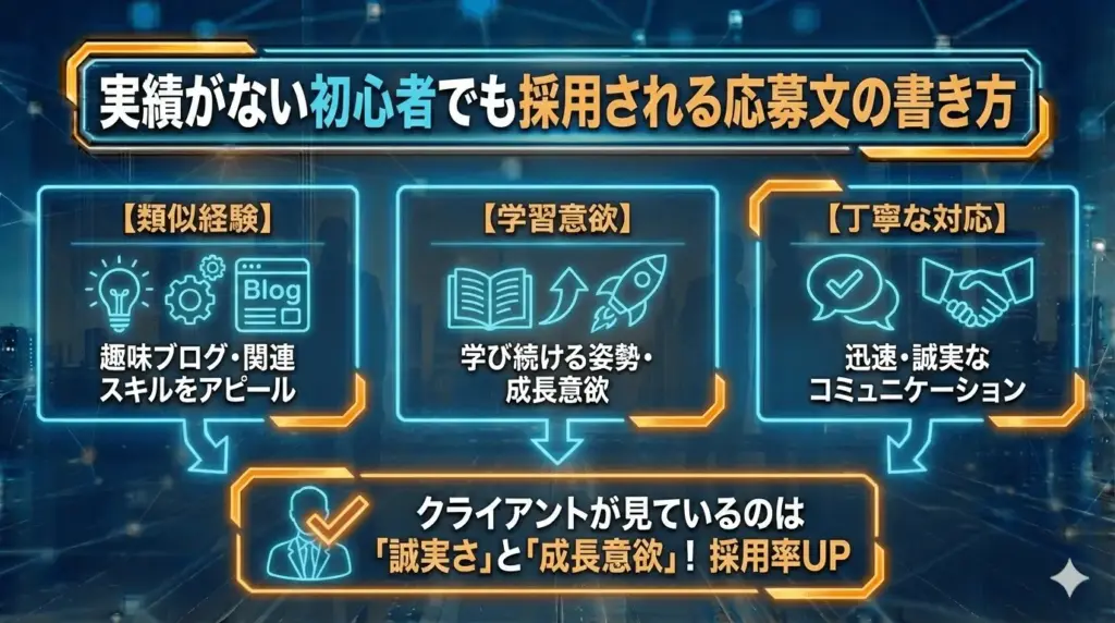 実績がない初心者でも採用される応募文の書き方