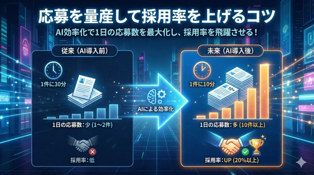 応募を量産して採用率を上げるコツ