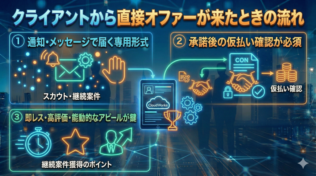 クライアントから直接オファーが来たときの流れ