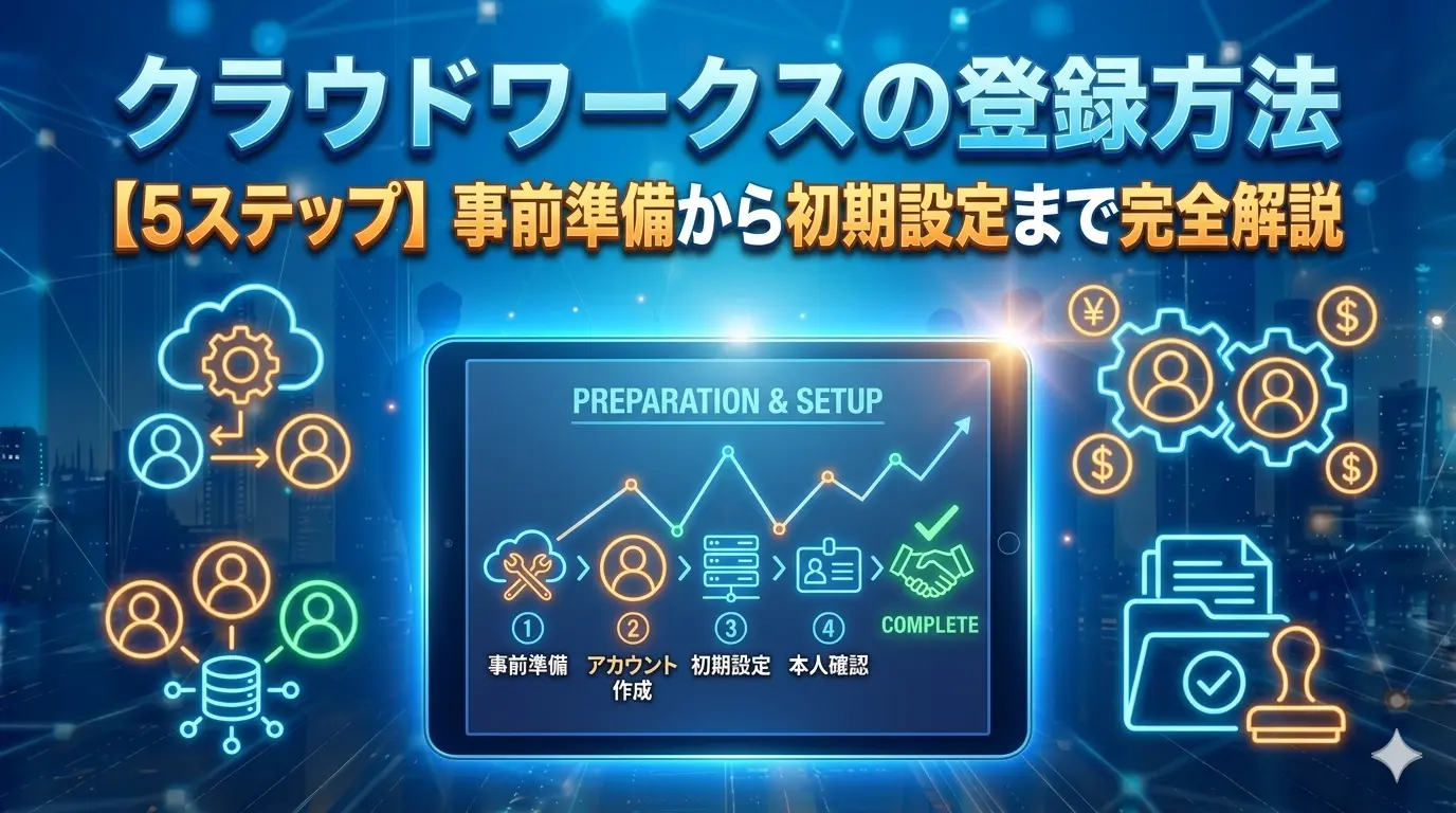 クラウドワークスの登録方法【5ステップ】事前準備から初期設定まで完全解説