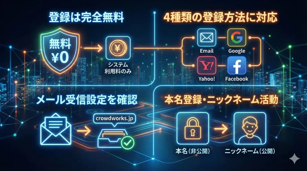 登録前に知っておくと便利な4つのこと