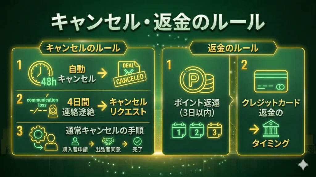 キャンセル・返金のルール