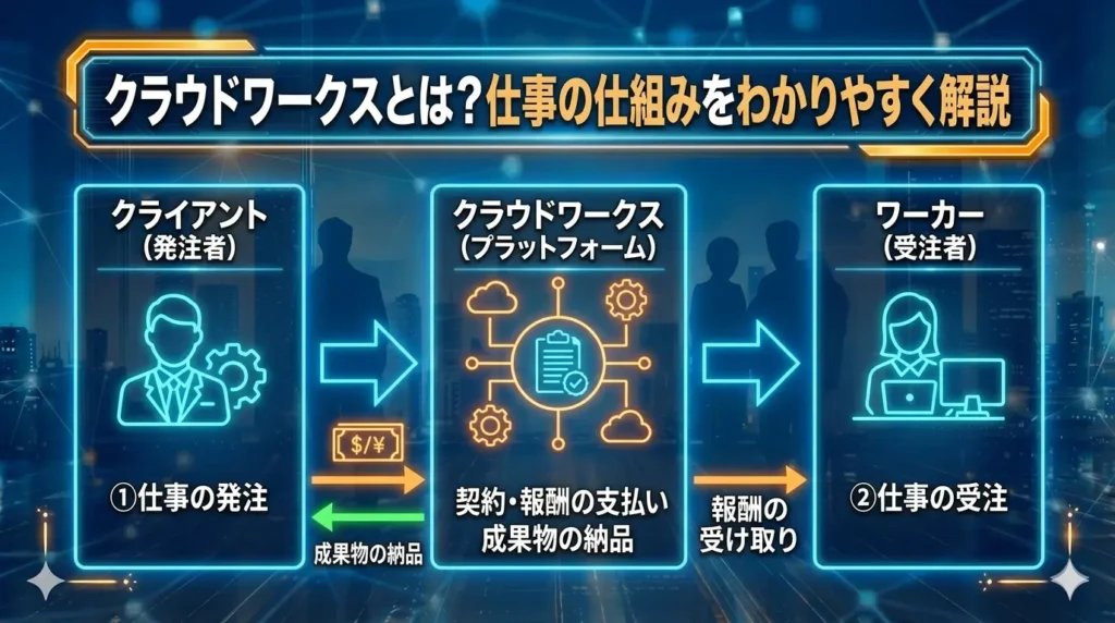 クラウドワークスとは？仕事の仕組みをわかりやすく解説