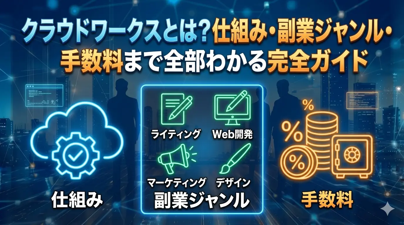クラウドワークスとは？仕組み・副業ジャンル・手数料まで全部わかる完全ガイド