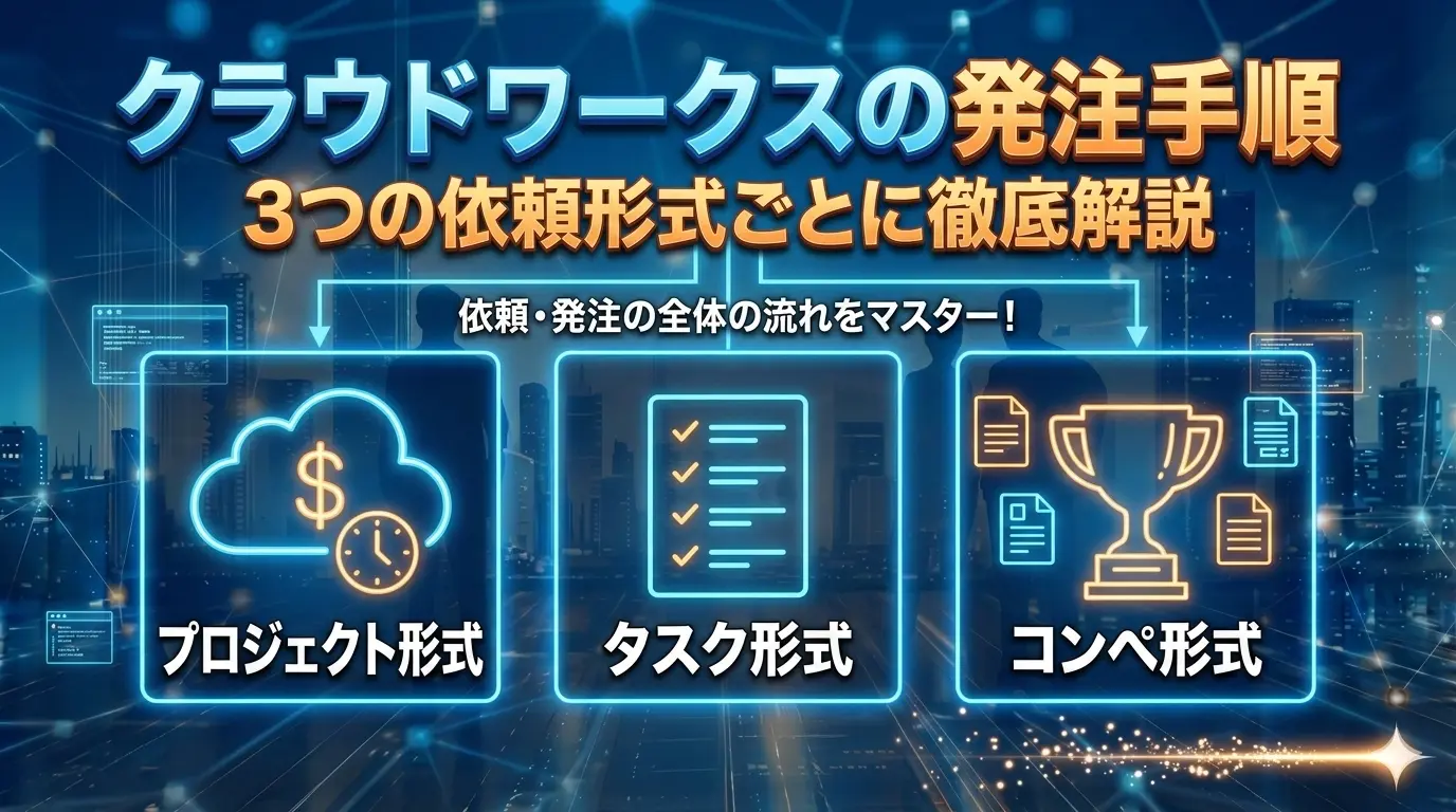クラウドワークスの発注手順｜3つの依頼形式ごとに徹底解説