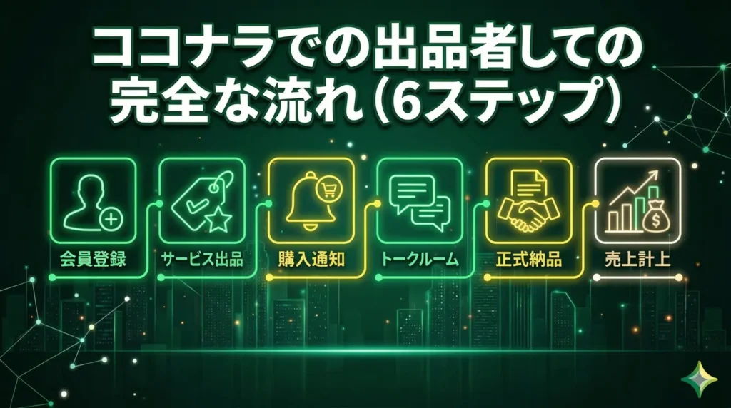 ココナラで何を出品できる？出品者として使うときの流れ