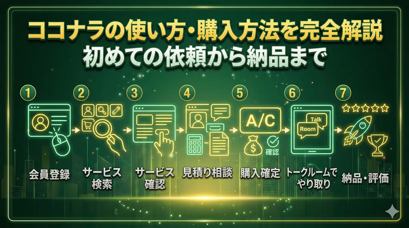 ココナラの使い方・購入方法を完全解説｜初めての依頼から納品まで