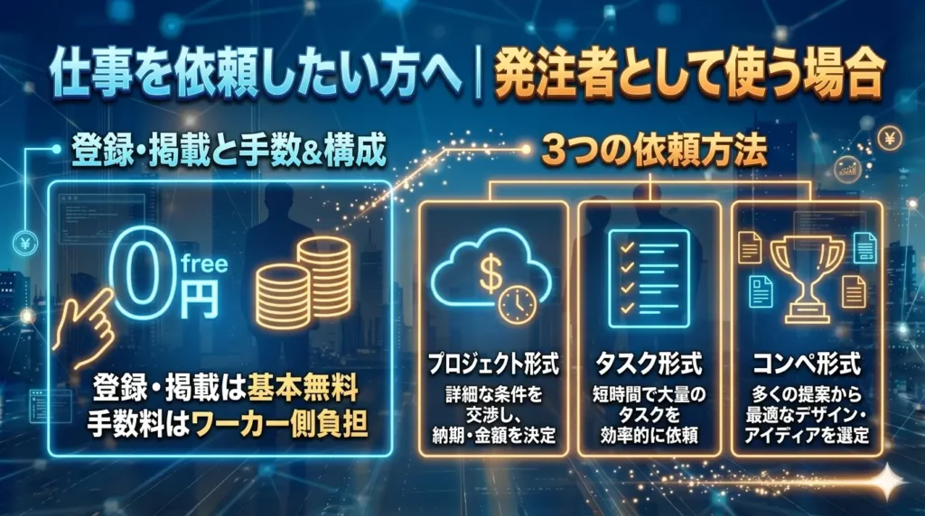 仕事を依頼したい方へ｜発注者として使う場合