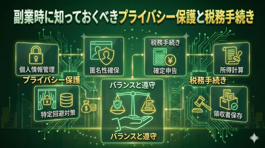 副業時に知っておくべきプライバシー保護と税務手続き