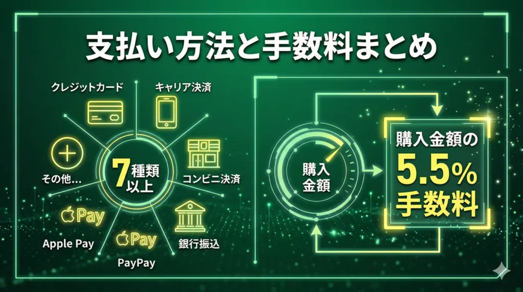 支払い方法と手数料まとめ