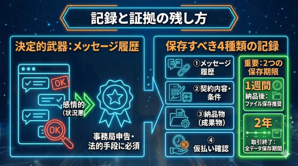 記録と証拠の残し方