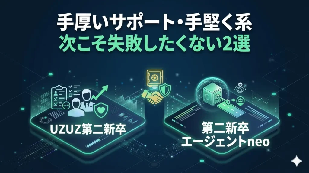 手厚いサポート・手堅く系｜次こそ失敗したくない2選