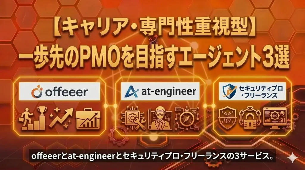 【キャリア・専門性重視型】一歩先のPMOを目指すエージェント3選