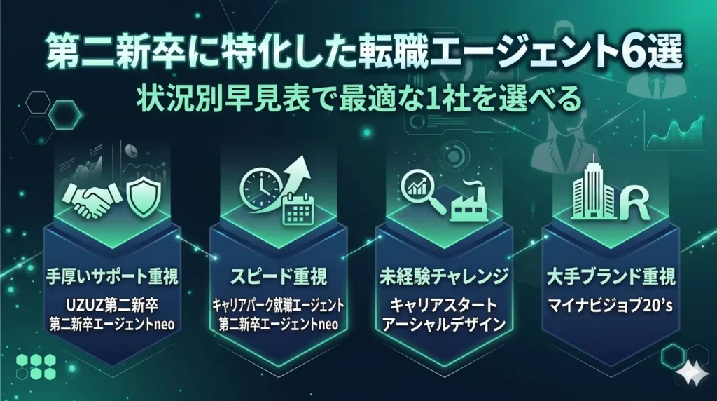 第二新卒に特化した転職エージェント6選